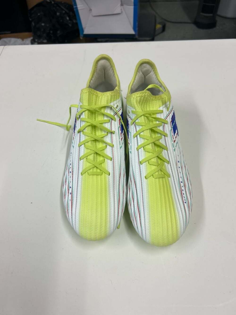 Lotto Solista 200 VIII FG Soccer Cleats Sunny Lime/White/Blue